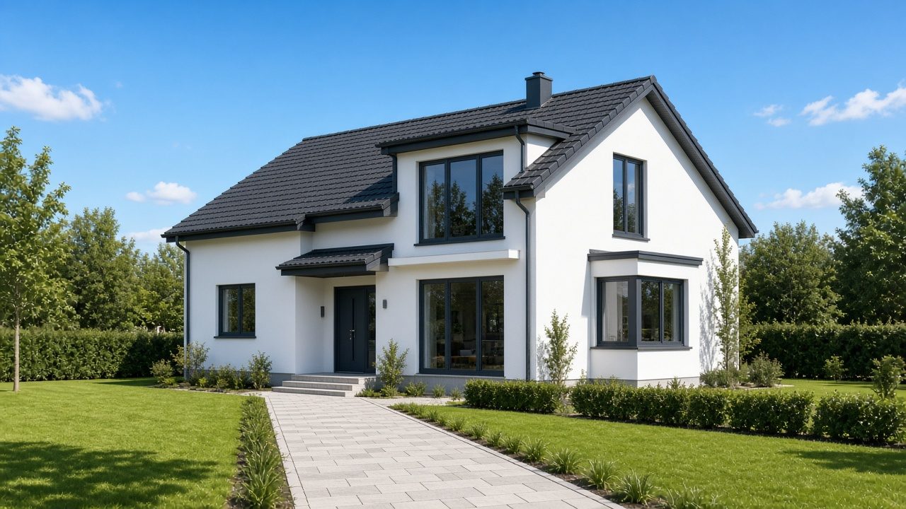 Beispiel Einfamilienhaus mit Satteldach